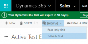 Editable Grid Feature in Dynamics 365